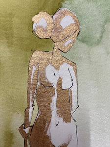 Green and Gold leaf