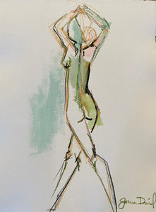 Moving forward Figure Sketch